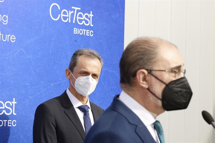 Pedro Duque visita en Aragón la empresa de biotecnología Certest Biotec