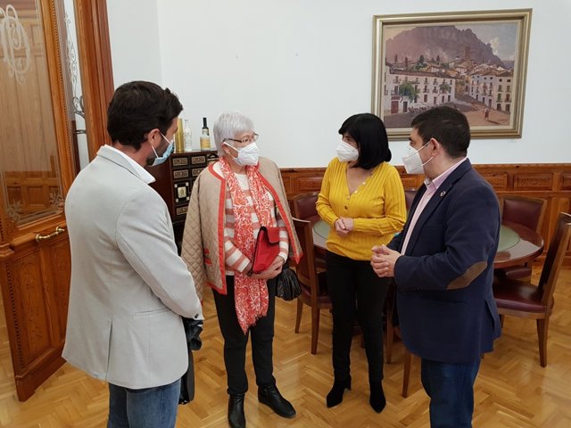 Jaén.- MásJaén.- Reyes recibe al nuevo gerente de la asociación Aprompsi