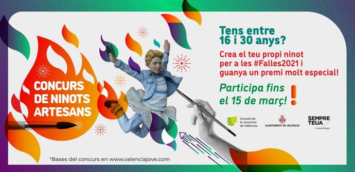 Valencia.- El Consell de la Joventut de Valncia organiza un concurso de ninots hechos a mano por menores de 30