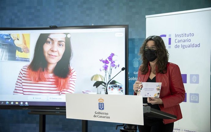 La directora del Instituto Canario de Igualdad, Kika Fumero, en la presentación del proyecto 'Elsas'
