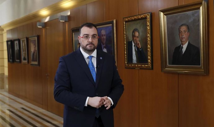 Archivo - El presidente del Principado, Adrián Barbón, en una imagen de archivo