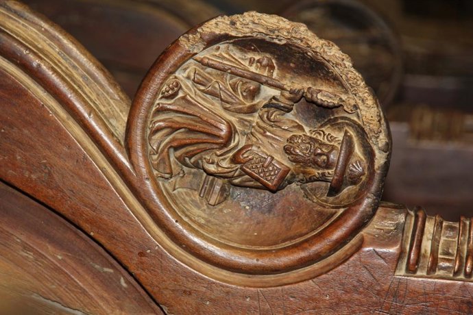 Sillería gótica en Porreres, Mallorca.