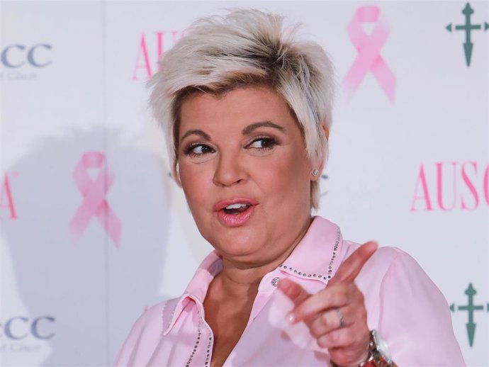 Archivo - Terelu Campos participa en la mesa redonda organizada por la campaña contra el cáncer de mama de Ausonia-AECC