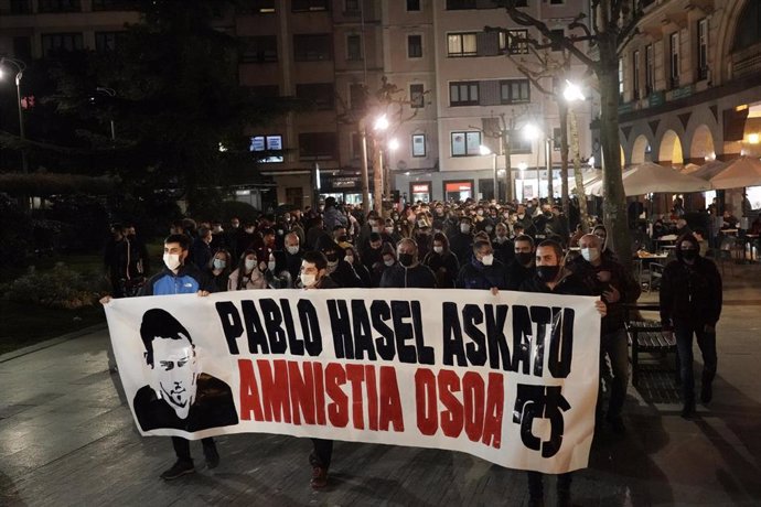Tercer día de protestas contra el encarcelamiento de Pablo Hasel