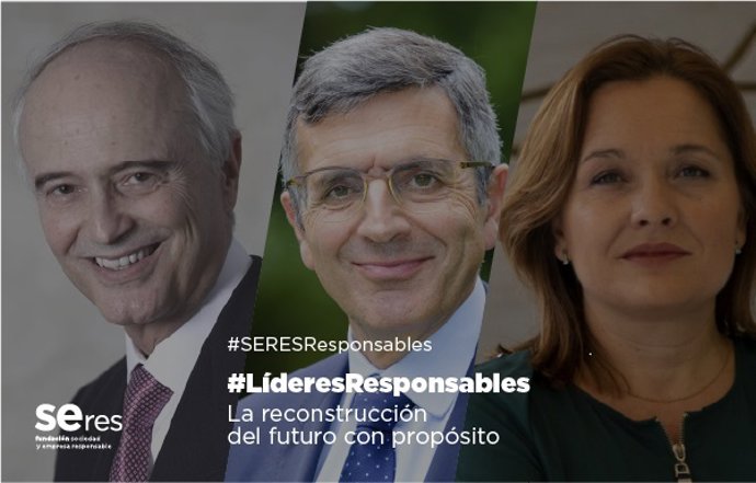 La CEO y presidenta de Atrevia España, Asunción Soriano, y el presidente de honor de Gómez Acebo y Pombo, Gonzalo Ulloa, en la vigésimo primera edición de #LíderesResponsables de Fundación SERES.