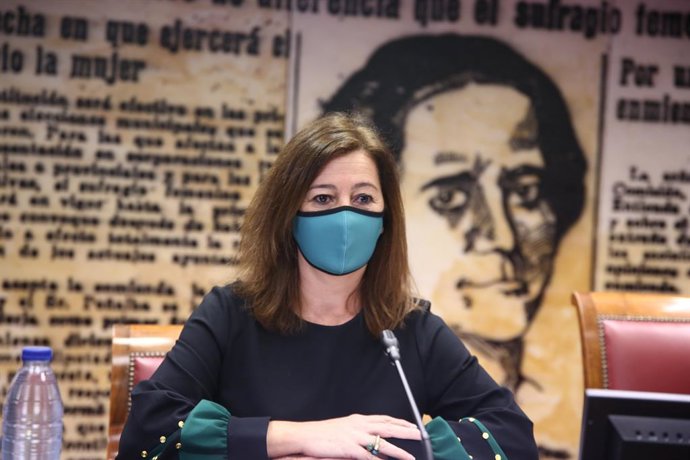 La presidenta del Govern, Francina Armengol, interviene en el Senado en la Ponencia de estudio sobre la insularidad y la situación periférica de las ciudades de Ceuta y Melilla, junto a los presidentes de los territorios españoles no peninsulares, en Ma