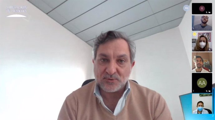 Ángel Escobar durante la presentación virtual del Plan