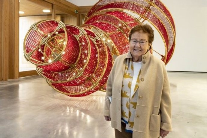 La galerista alemana Helga de Alvear en el nuevo Museo de Arte Contemporáneo de Cáceres