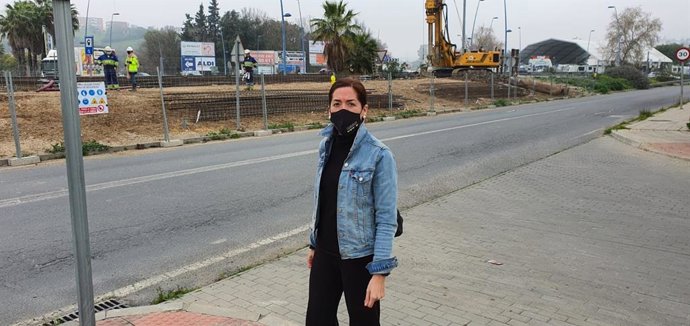 Manchado junto a las obras