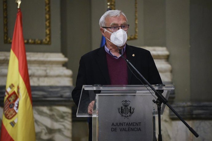 El alcalde de Valncia, Joan Ribó, este viernes. 