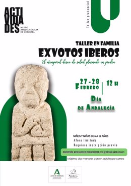Cartel del taller 'Exvotos Íberos'.