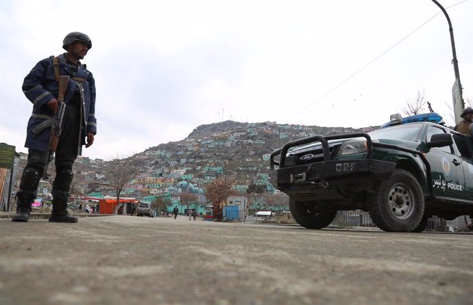 Un agente de las fuerzas de seguridad de Afganistán.