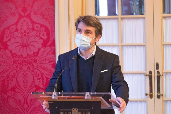 El portavoz parlamentario adjunto de Cs, Marc Pérez-Ribas, en el Parlament.