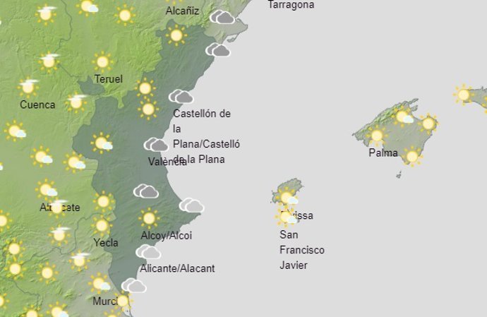 Predicción del tiempo para este sábado 20 de febrero
