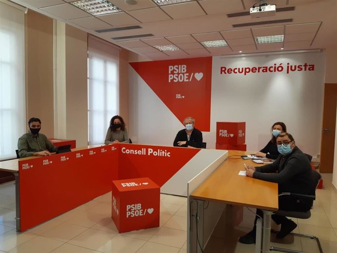Consejo Político del PSIB de Mallorca reúnido este sábado en Palma para debatir la situación política actual