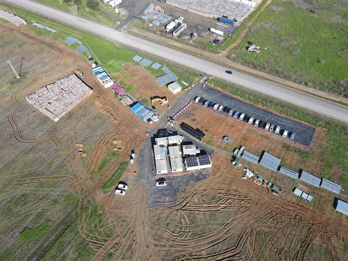 Planta solar en Huelva capital.