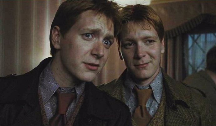 James y Oliver Phelps, los gemelos Weasley de Harry Potter
