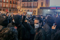 Sin incidentes ni detenidos la concentración en la plaza madrileña de Callao por Pablo Hasél
