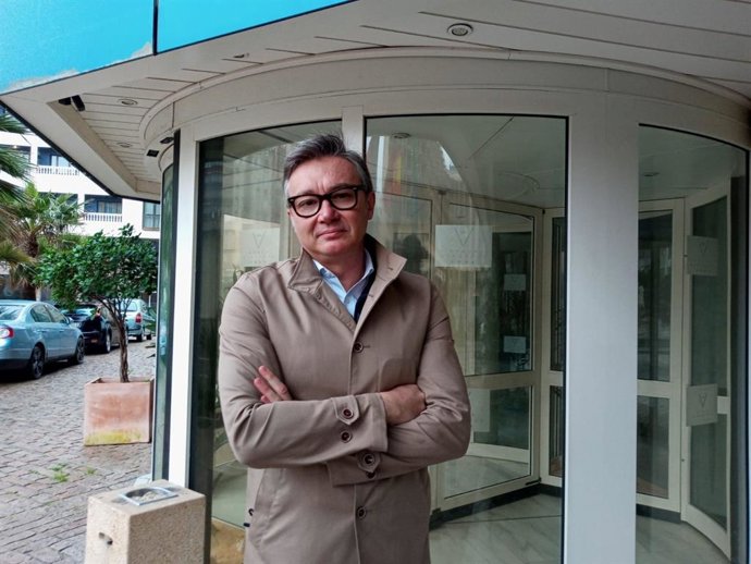 El diputado de Vox en el Parlamento de Andalucía, Manuel Gavira, este domingo en Cádiz.