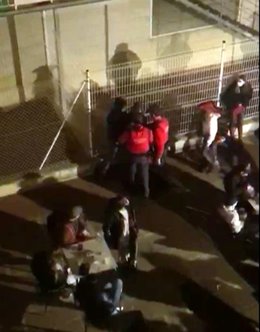 Momento de la detención en Mendillorr