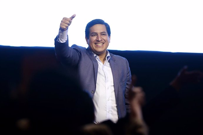 El candidato presidencial ecuatoriano Andrés Arauz