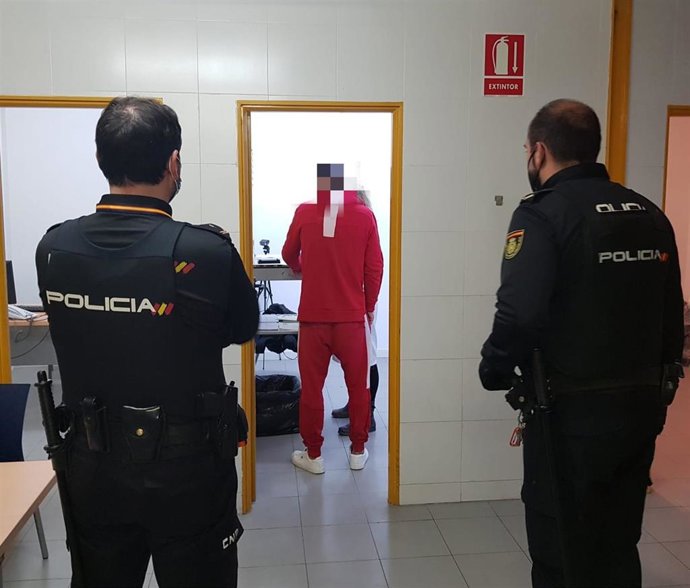 Imagen de uno de los arrestados este fin de semana por la Policía Nacional