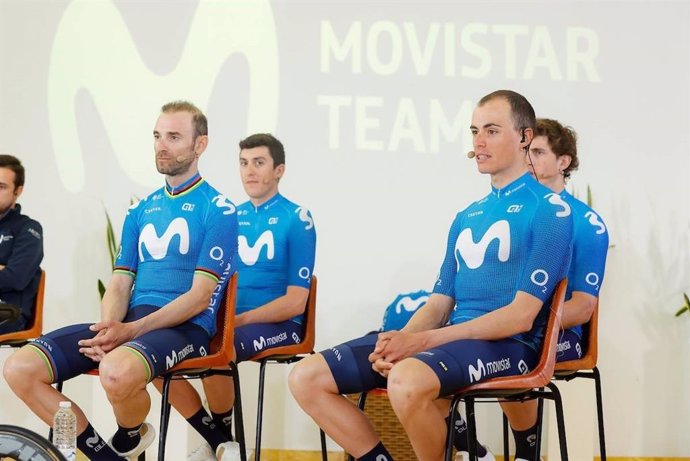 Presentación del Movistar Team 2021, con Alejandro Valverde, Marc Soler y Enric Mas