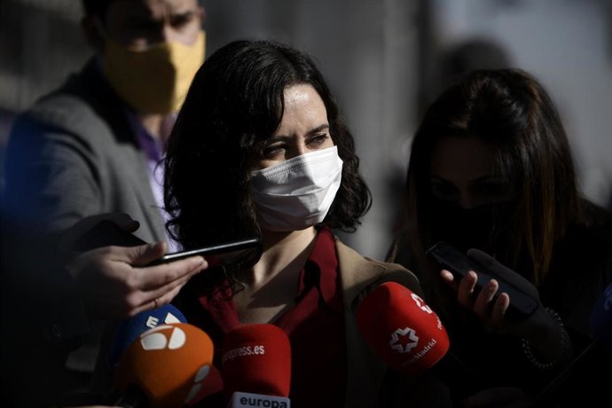La presidenta de la Comunidad de Madrid, Isabel Díaz Ayuso