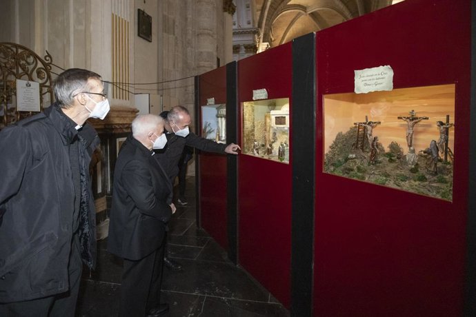 Una de las 14 escenas sobre la Pasión de Cristo que expone la catedral con motivo del Año Jubilar del Santo Cáliz