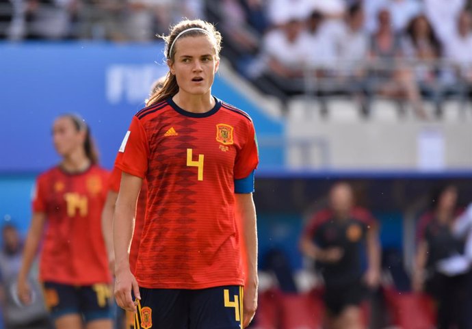Archivo - Irene Paredes of Spain reacts during the FIFA Women's World Cup France 2019, round of 16, football match between Spain and USA on June 24, 2019 at Auguste Delaune stadium in Reims, France - Photo Melanie Laurent / A2M Sport Consulting / DPPI