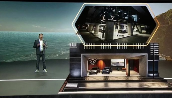 El presidente de Cupra y Seat, Wayne Griffiths, este lunes en un acto telemático a través de la plataforma digital de la marca