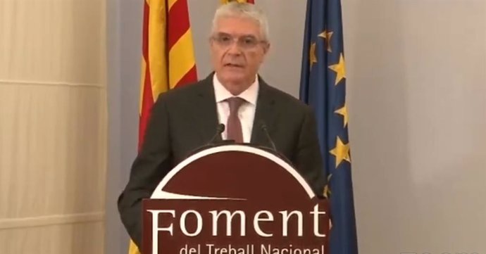 El presidente de Renfe, Isaías Táboas, durante la presentación del Plan de Rodalies 2020-2030.