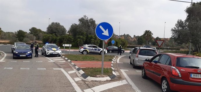 Control policial en Paterna