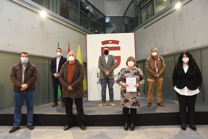 Rueda de prensa en la Diputación de Granada