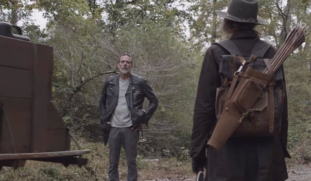 Negan vs Maggie en The Walking Dead 10x17
