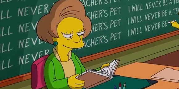 1. Los Simpson dicen adiós definitivamente a la señorita Krabappel con un emotivo homenaje