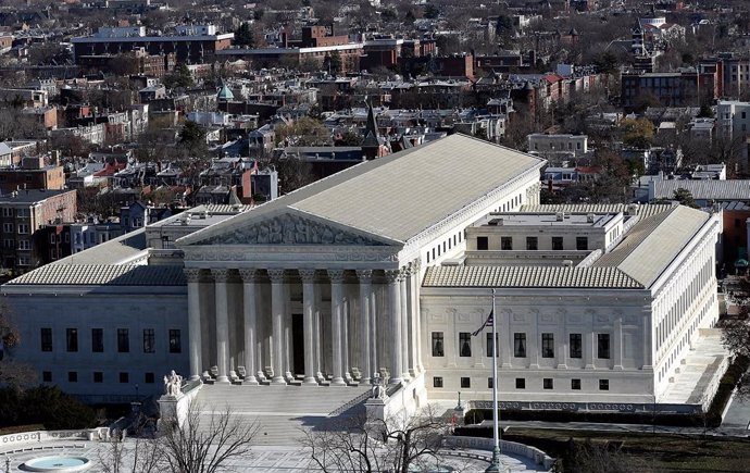 Archivo - Sede del Tribunal Supremo de Estados Unidos, Washington