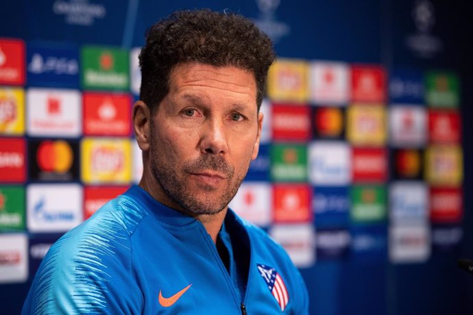 Archivo - Diego Simeone en rueda de prensa