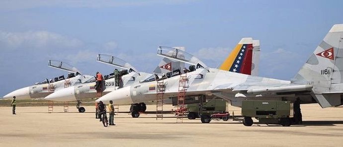 Aviones de combate Sujoi-30 de las Fuerzas Aéreas de Venezuela