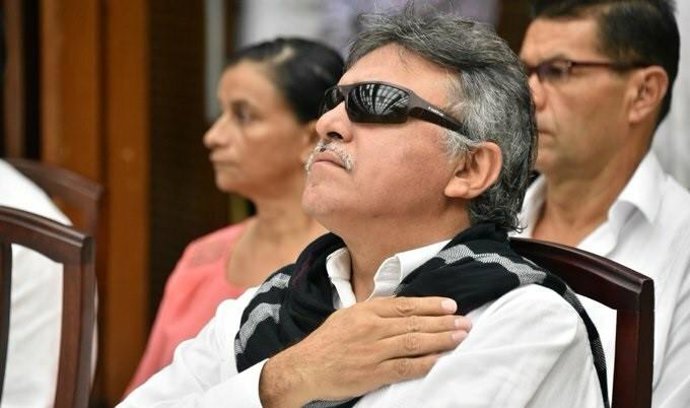 Archivo - Jesús Santrich, exguerrillero de las extintas Fuerzas Armadas Revolucionarias de Colombia (FARC)