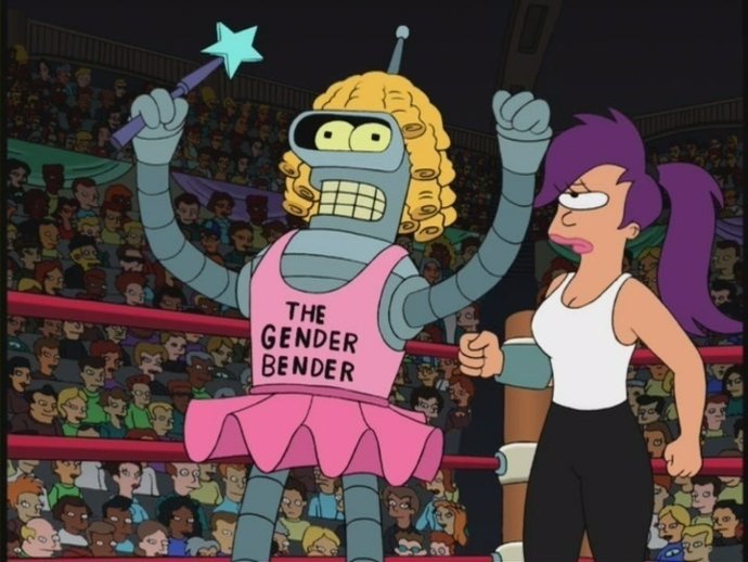 Futurama llega a Disney+ Eso convierte a Bender en una princesa Disney