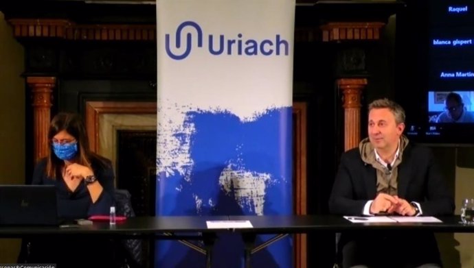 El CEO d'Uriach, Oriol Segarra, durant la presentació.