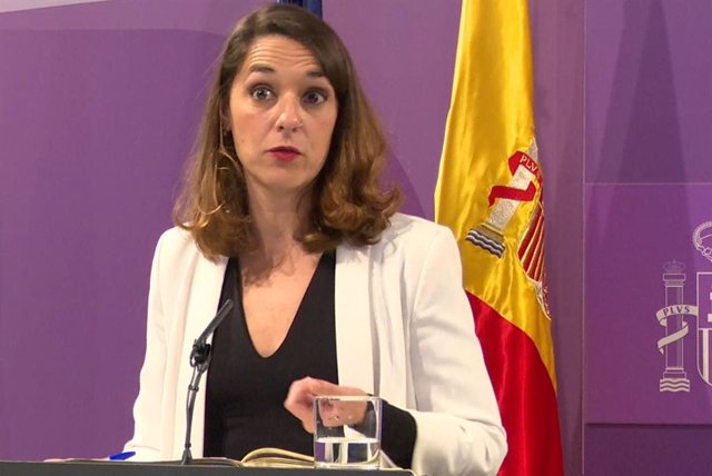 Archivo - La secretaria de Estado de Igualdad, Noelia Vera, durante una rueda de prensa