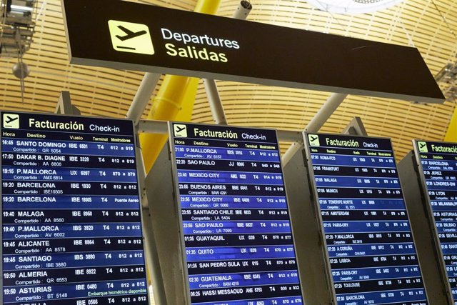 xxx en la terminal T4 del Aeropuerto Adolfo Suárez Madrid-Barajas.