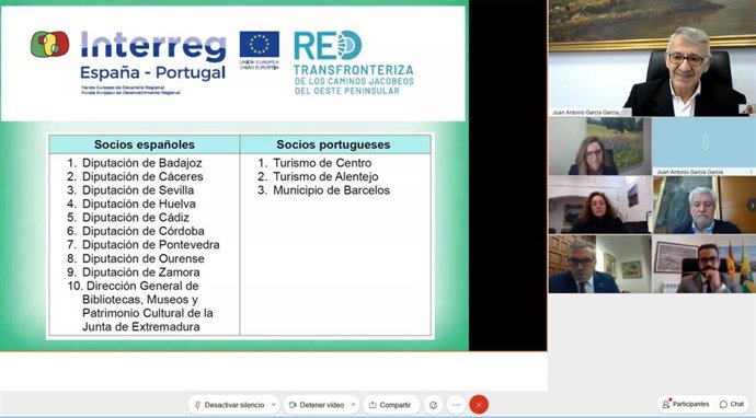 Diputación participa en la asamblea constituyente de la Red Transfronteriza de los Caminos Jacobeos del Oeste Peninsular. 