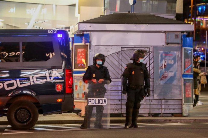 Manifestación contra el encarcelamiento de Pablo Hasel
