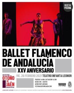 Cartel del Ballet Flamenco de Andalucía