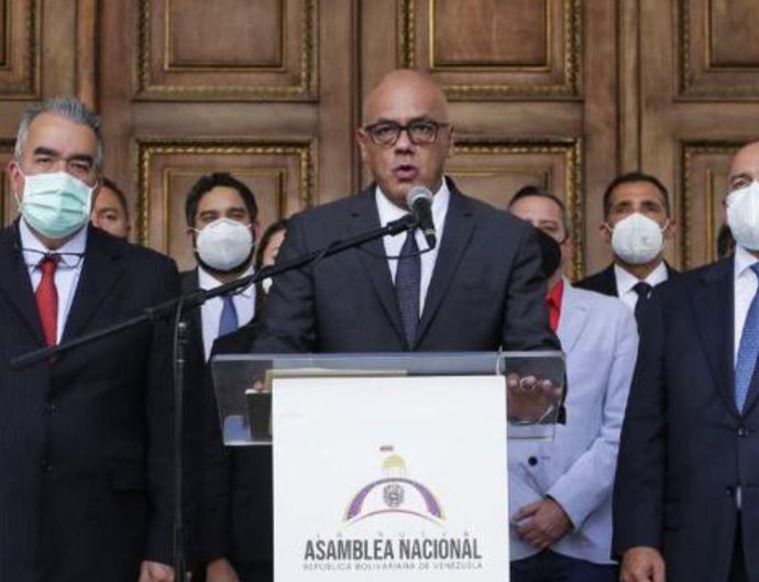 Archivo - El presidente de la Asamblea Nacional de Venezuela, Jorge Rodríguez