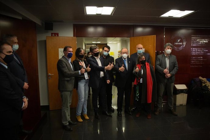 Antoni Cañete, este miércoles en la sede de Pimec en Barcelona tras ganar las elecciones