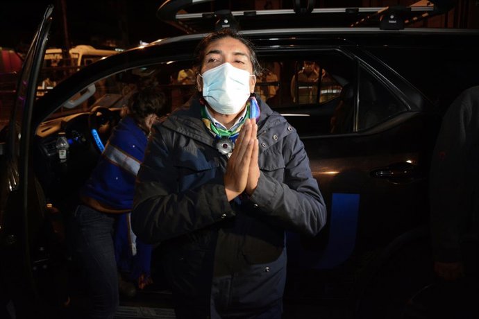 El candidato presidencial de Ecuador Yaku Pérez